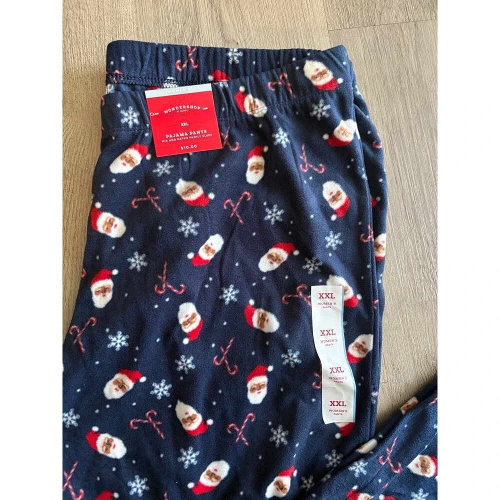 Women’s‎ XXL family matching pajama pants NWT Santa